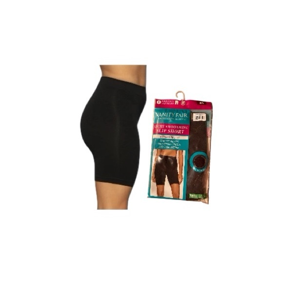 Vanity Fair Black Smoothing Slip Short - Picture 9 of 10